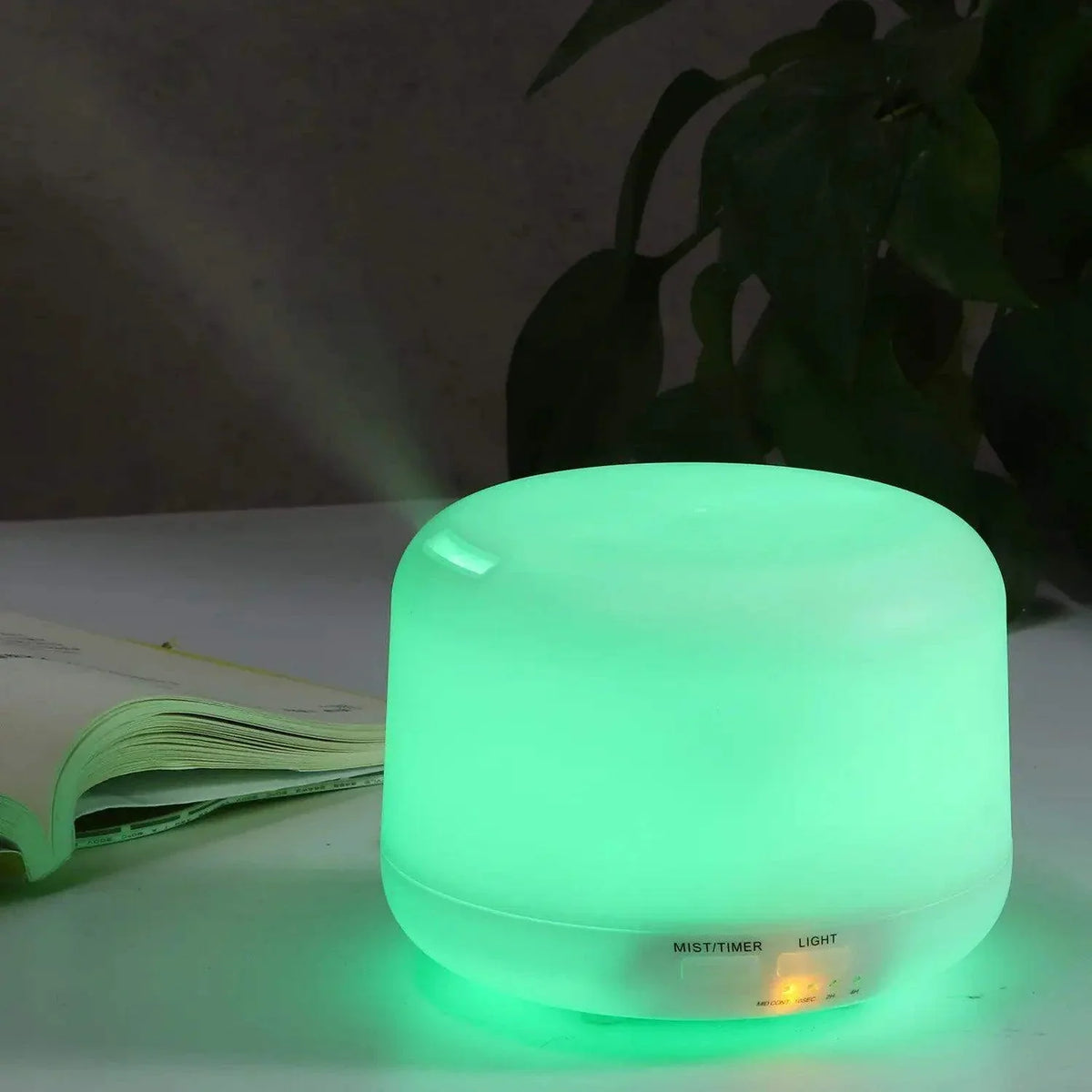 7-Color Ultrasonic Humidifying Essential Oil Diffuser – 350ml, 3 Timer Modes
