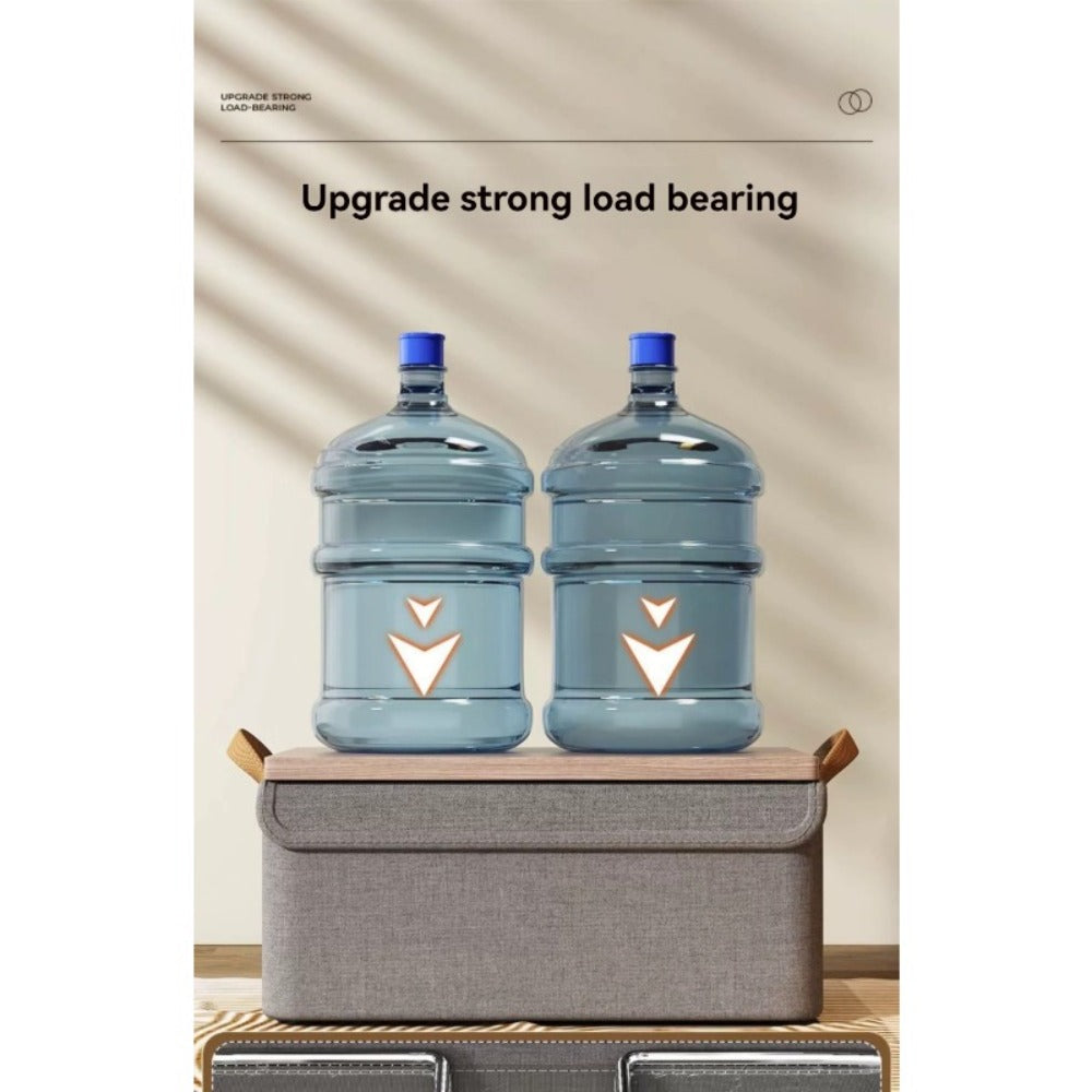 Foldable Fabric Storage Box with Side Handles, 47 x 28 x 20cm Size and Three Color Options